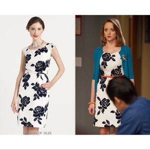 Kate spade Navy Velvet Floral Print Josie dress